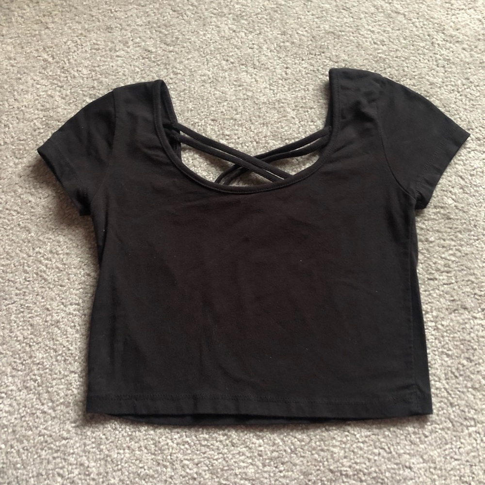 Wet Seal Criss Cross Back Crop Top